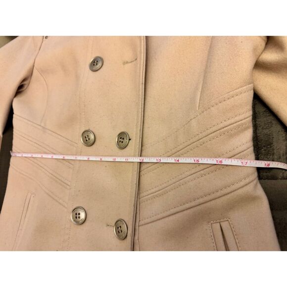 Kenneth Cole Double Breasted Wool Blend Pea Coat - Sz 10 - Picture 9 of 16
